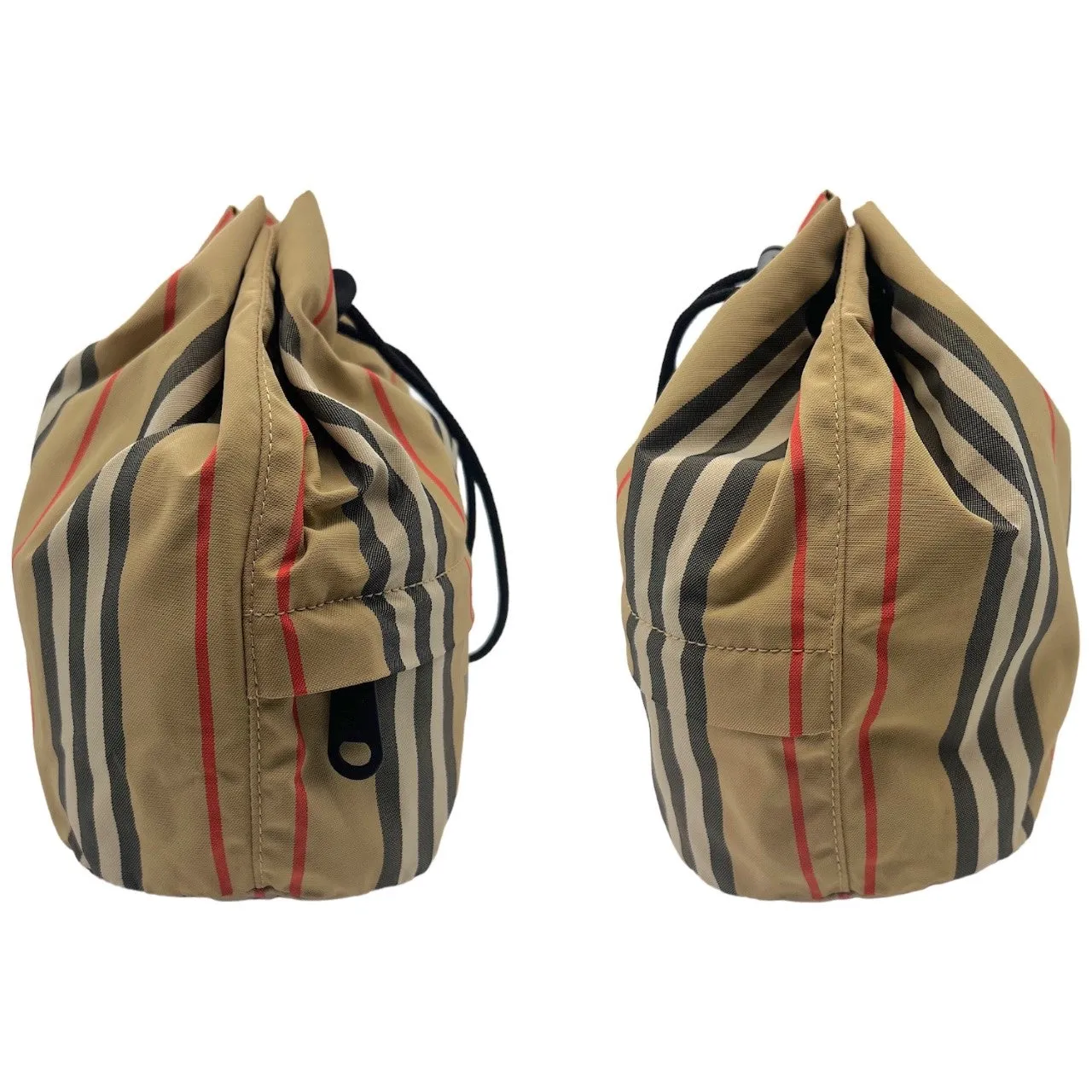 Burberry Phoebe Heritage Stripe Bucket Bag