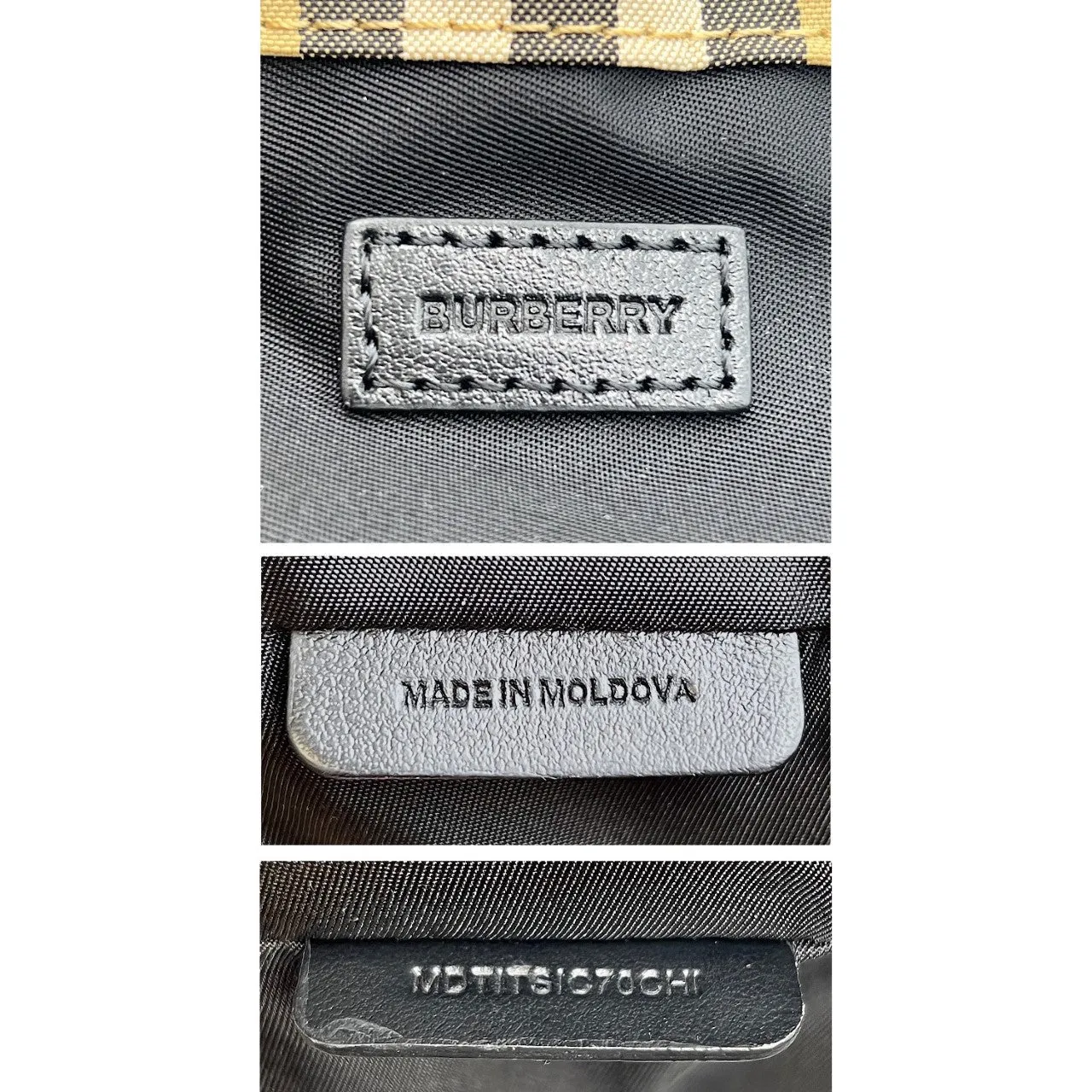 Burberry Phoebe Heritage Stripe Bucket Bag