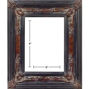 BURL/ BLACK PICTURE FRAMES 5in x 7in