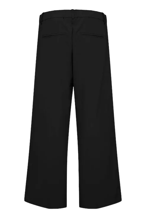 b.young Pantalone largo da donna Dydanta Wide 20805614 80001 black