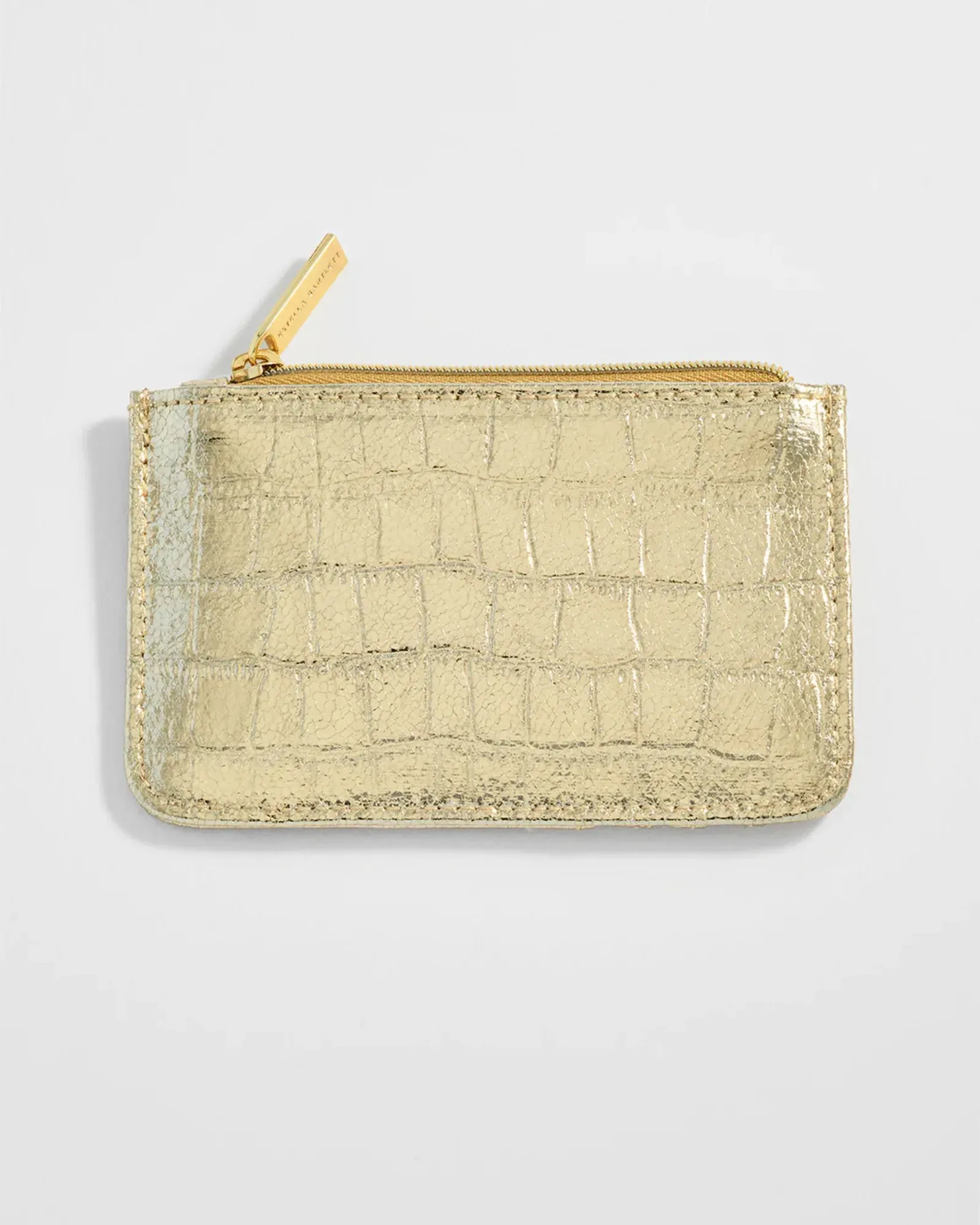 Card Purse - Gold Croc