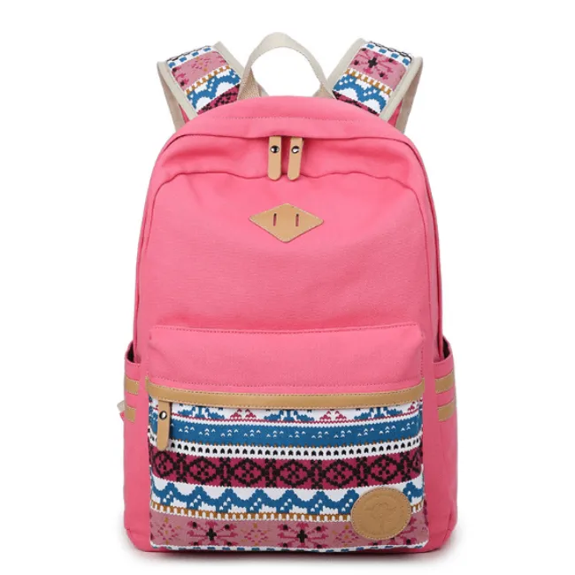 Casual Canvas Korean Backpack