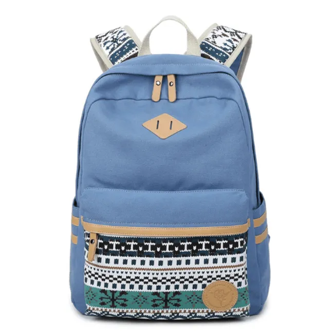 Casual Canvas Korean Backpack