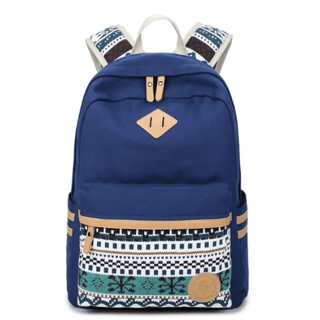 Casual Canvas Korean Backpack