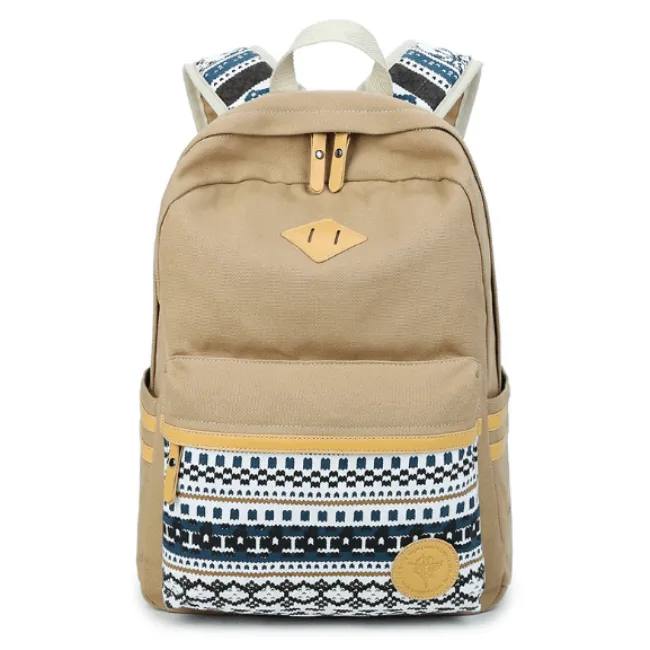 Casual Canvas Korean Backpack