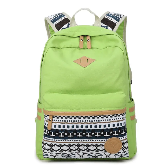Casual Canvas Korean Backpack