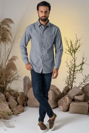 CASUAL SHIRT GREY STRIPES