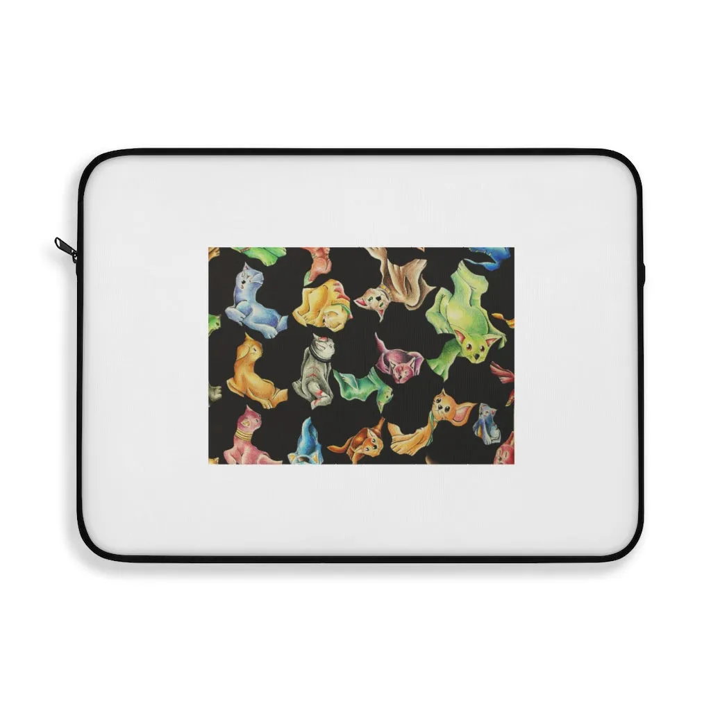 Cat Pattern Laptop Sleeve