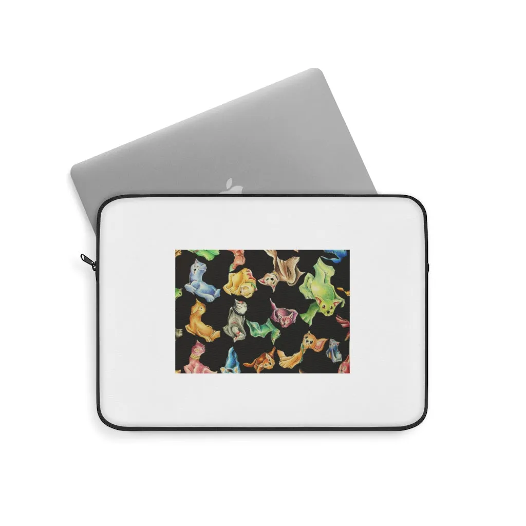 Cat Pattern Laptop Sleeve