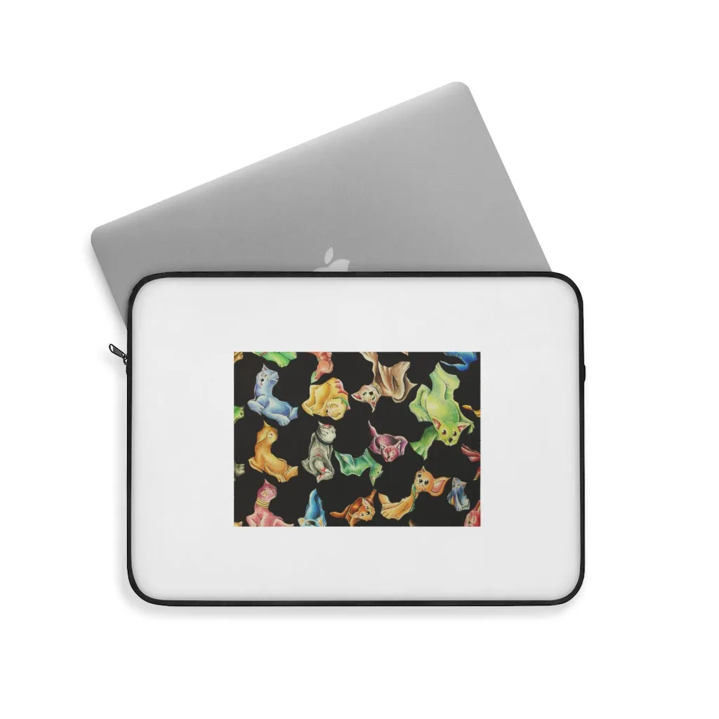 Cat Pattern Laptop Sleeve