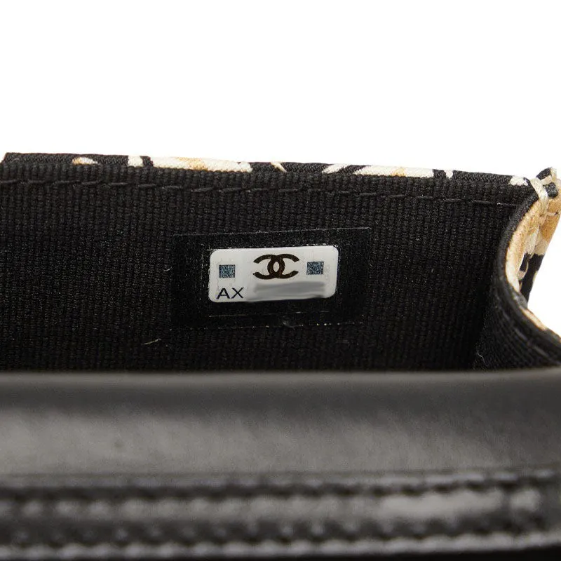 Chanel Checker Flag Year-End  Mini Chain houlder Bag Beige Multicolor Canvas  CHANEL