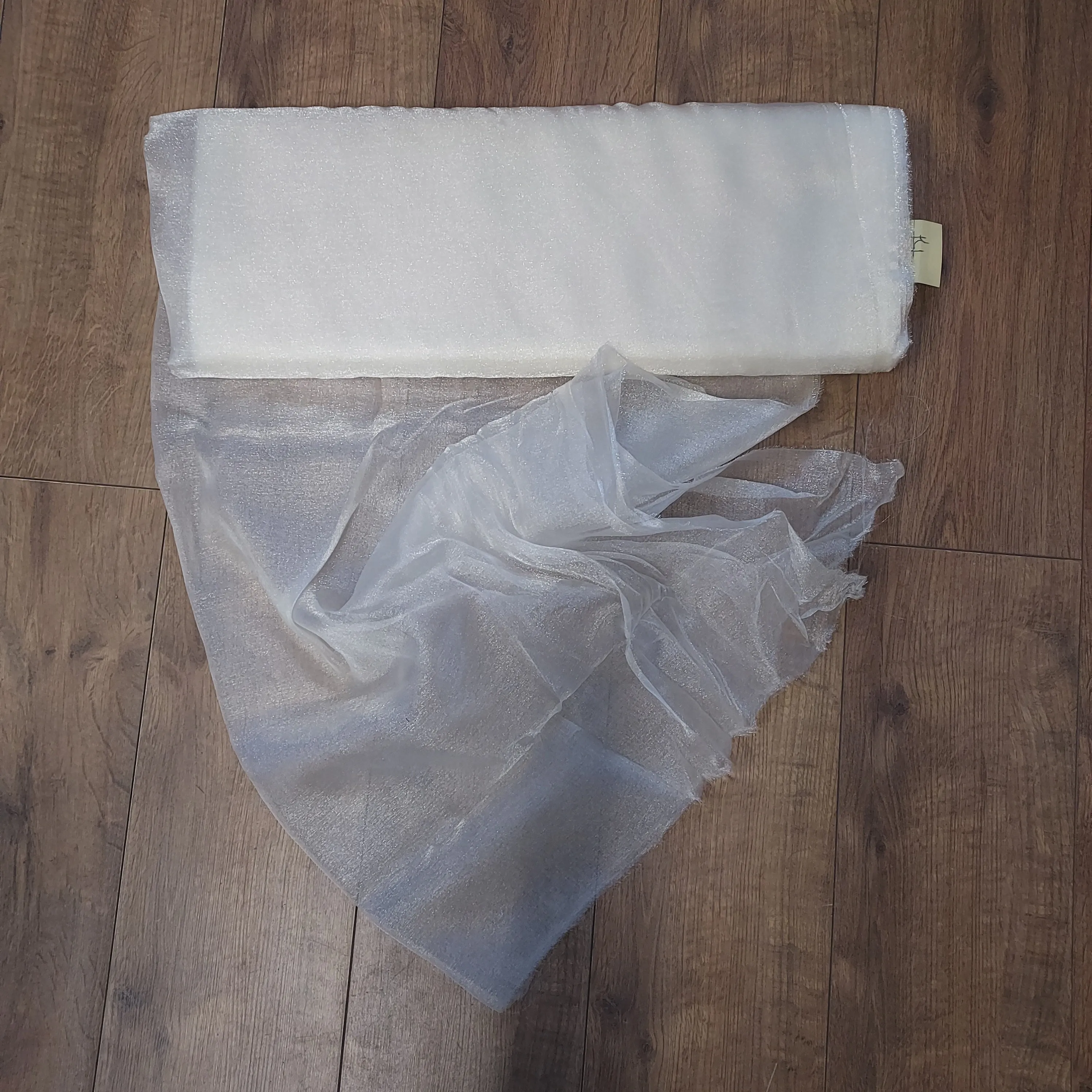 Chinese Crystal Organza Nylon Fabric - Ivory