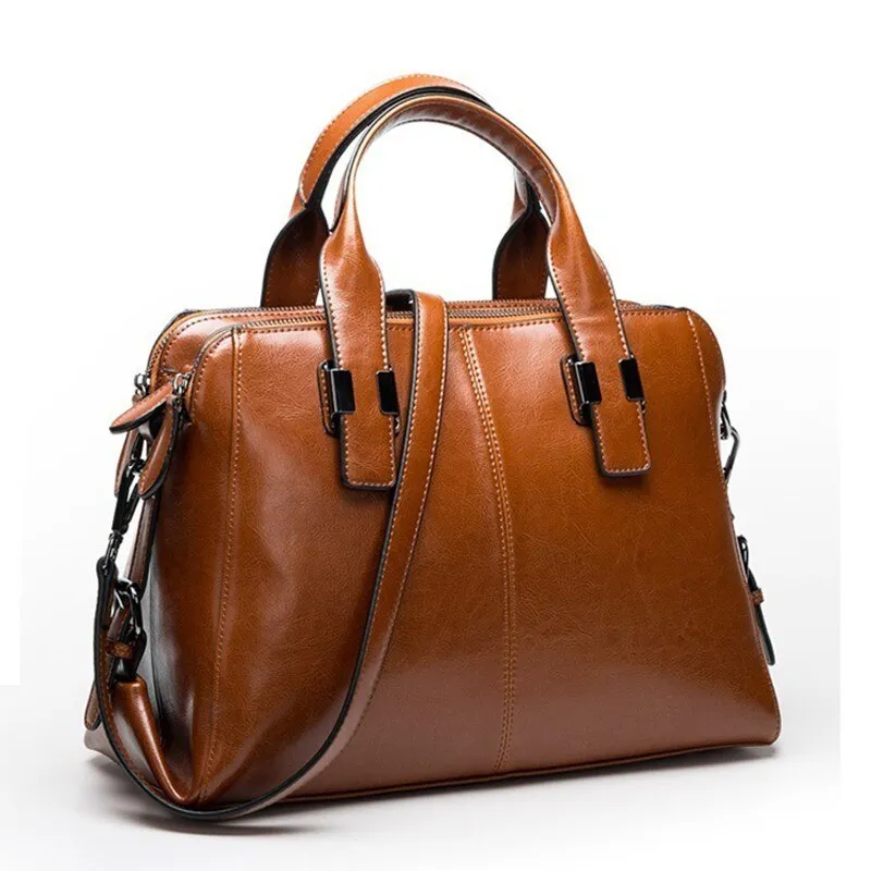 Christmas Gift Vvsha Real Cow Leather Ladies HandBags High Quality Women Genuine Leather Bag Totes Messenger Bags Designer Luxury Shoulder Bag Female