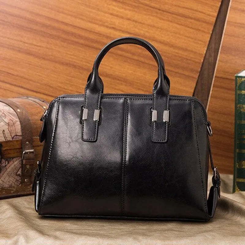 Christmas Gift Vvsha Real Cow Leather Ladies HandBags High Quality Women Genuine Leather Bag Totes Messenger Bags Designer Luxury Shoulder Bag Female