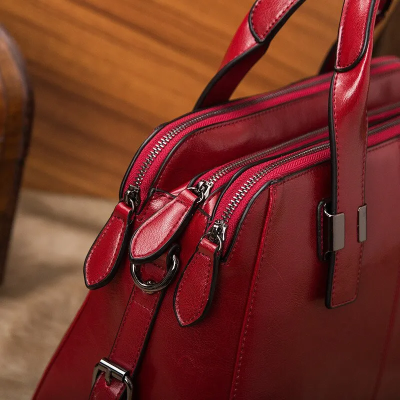 Christmas Gift Vvsha Real Cow Leather Ladies HandBags High Quality Women Genuine Leather Bag Totes Messenger Bags Designer Luxury Shoulder Bag Female