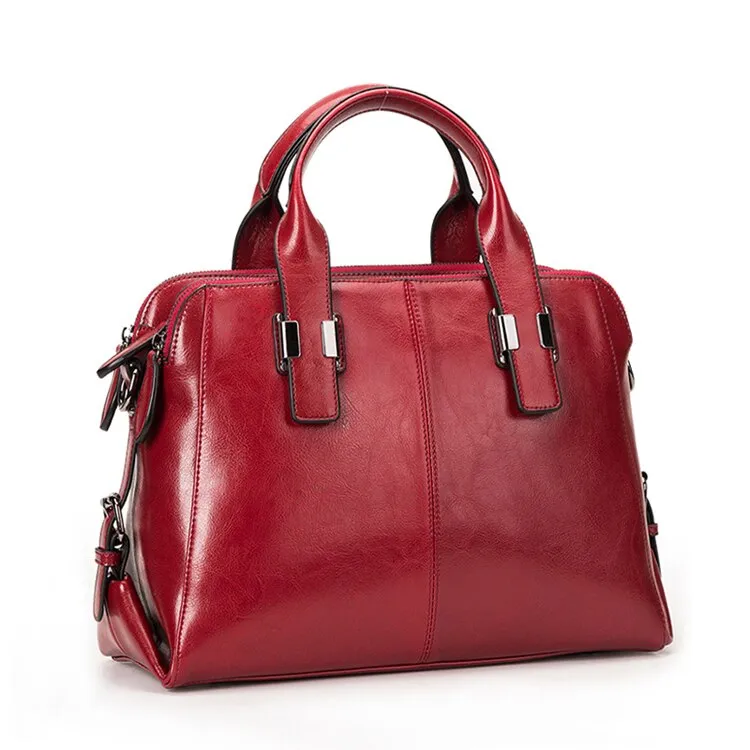 Christmas Gift Vvsha Real Cow Leather Ladies HandBags High Quality Women Genuine Leather Bag Totes Messenger Bags Designer Luxury Shoulder Bag Female