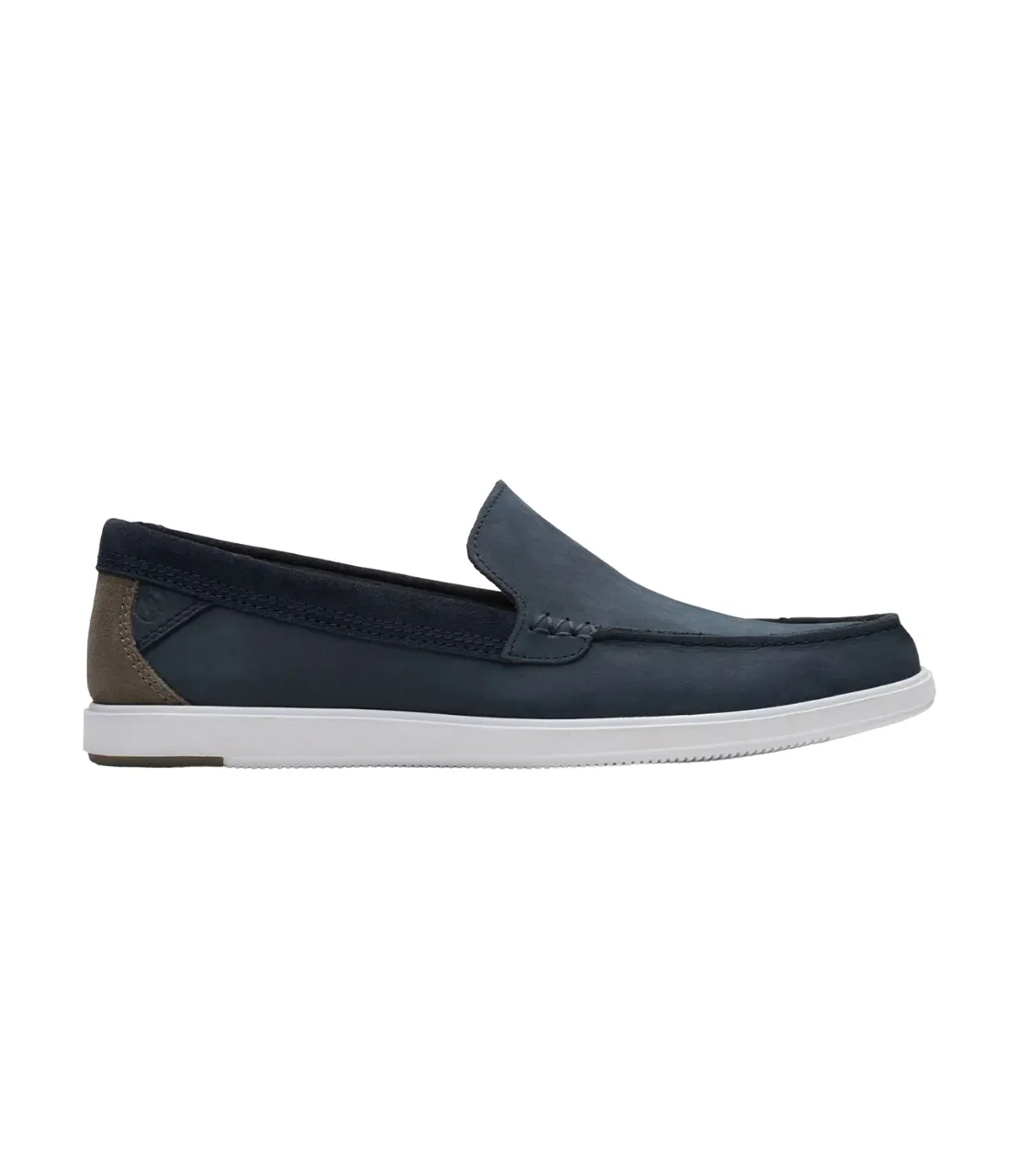 Clarks scarpa casual da uomo Bratton Loafer 172448 navy nubuck