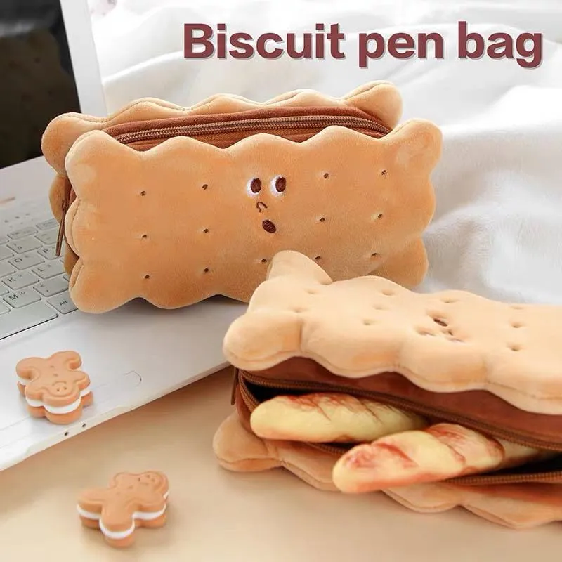 Cookie Sandwich Soft Plush Pencil Case