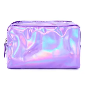 Cosmetic Necessaire Make Up Bag Organizer Bag with Zipper - Purple