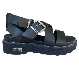 Cult sandalo da donna in pelle con cinturini e fibbie Ziggy 3442 CLW344200 nero