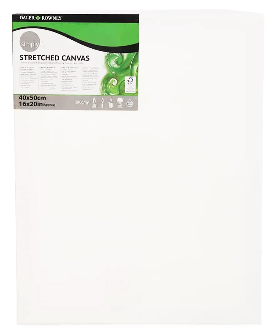 Daler Rowney Simply Stretched Canvas 41*51cm/16*20"
