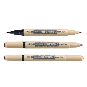Deleter NEOPIKO-3 Fabric Marker Fabric Painting Pen Double Head Painting Pen Water-Based Pen