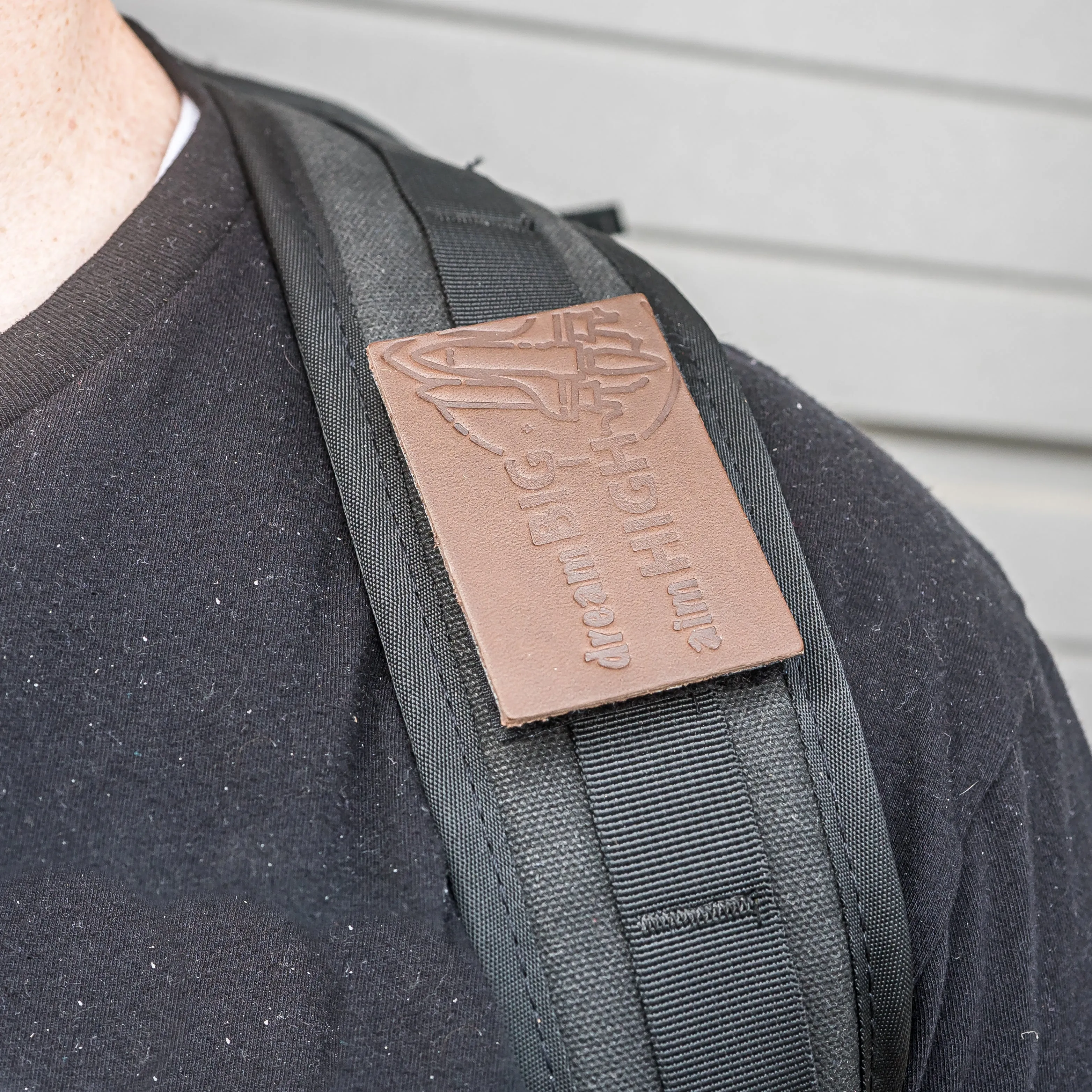 Dream Big Aim High Leather Patch with Velcro Back | Back to School