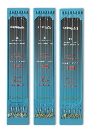 Drennan Hooklength Plate Barbless Carp Bandits