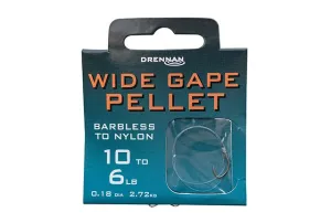 Drennan Wide Gape Pellet Hooks To Nylon
