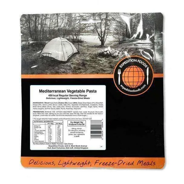 Expedition Foods - Mediterranean Vegetable Pasta (Regular Serving)