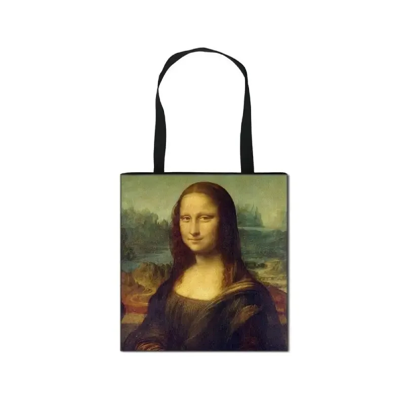 Famous Art Oil Painting Eco Reusable Shopping Bag