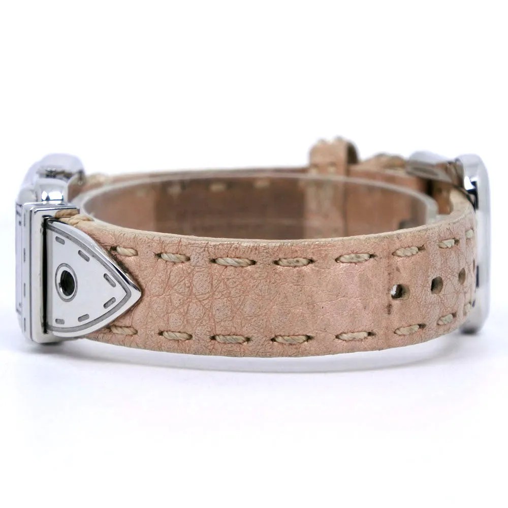FENDI Watches Quartz 3800L Stainless Steel , Leather pink Beefendi Pink shell dial Women Used