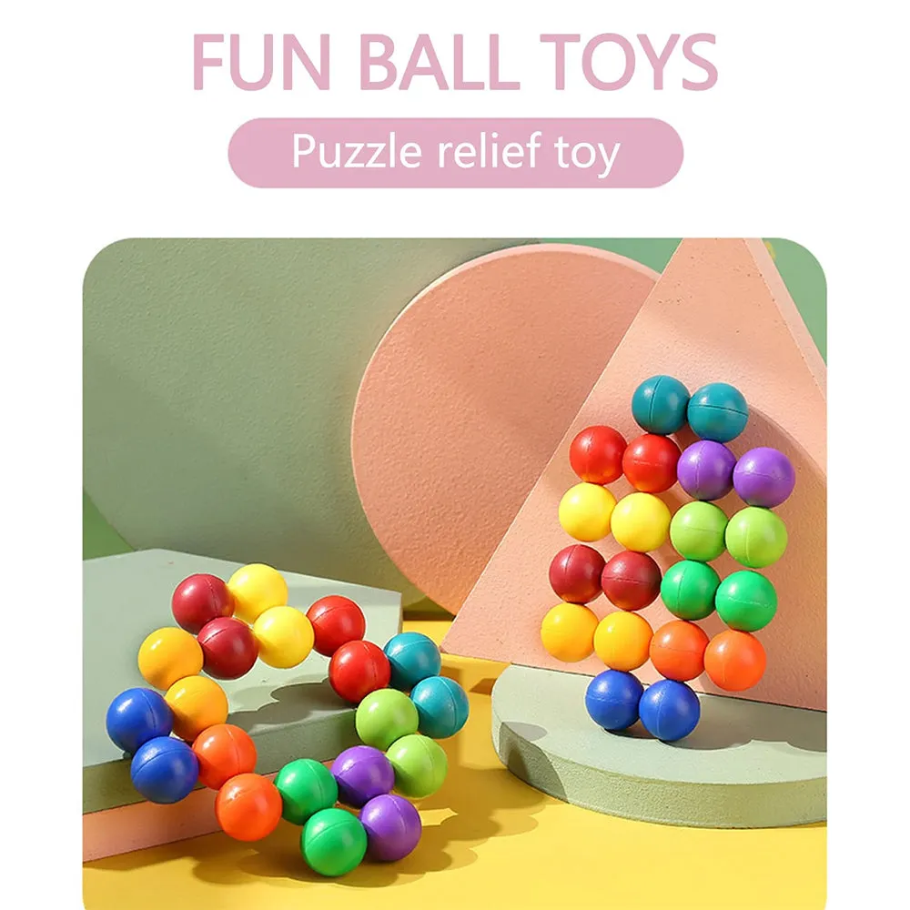 FIDGET RAINBOW EDUCATIONAL BALLS TOY