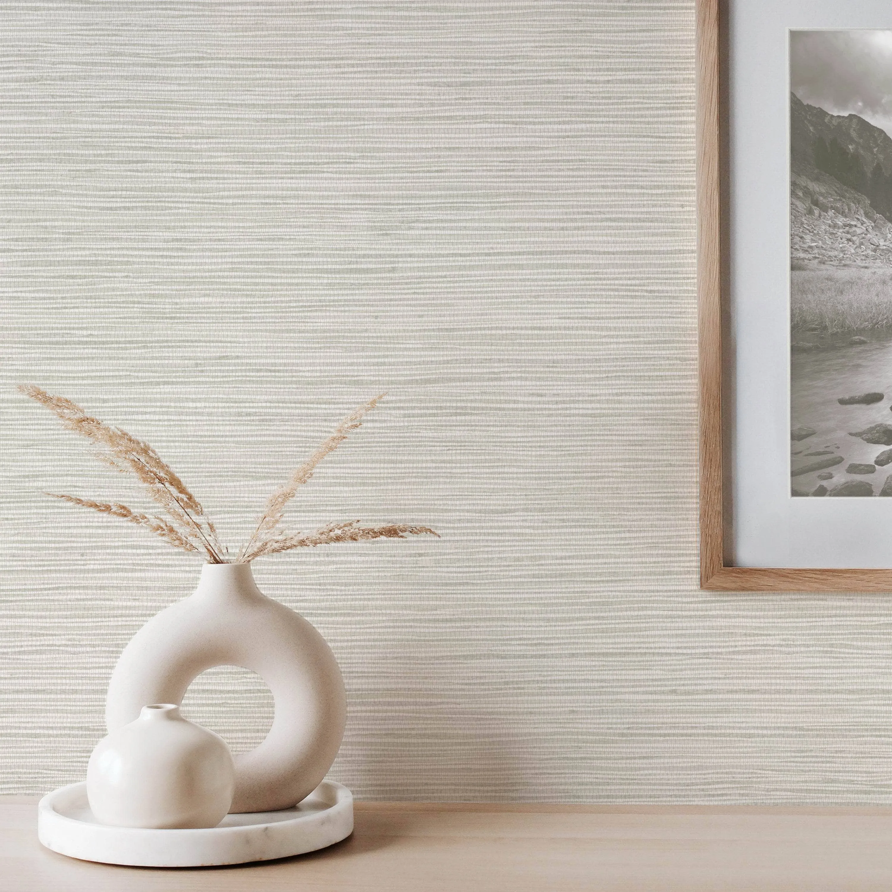 Fine Decor Fusion Plain Soft Grey Wallpaper - M1765