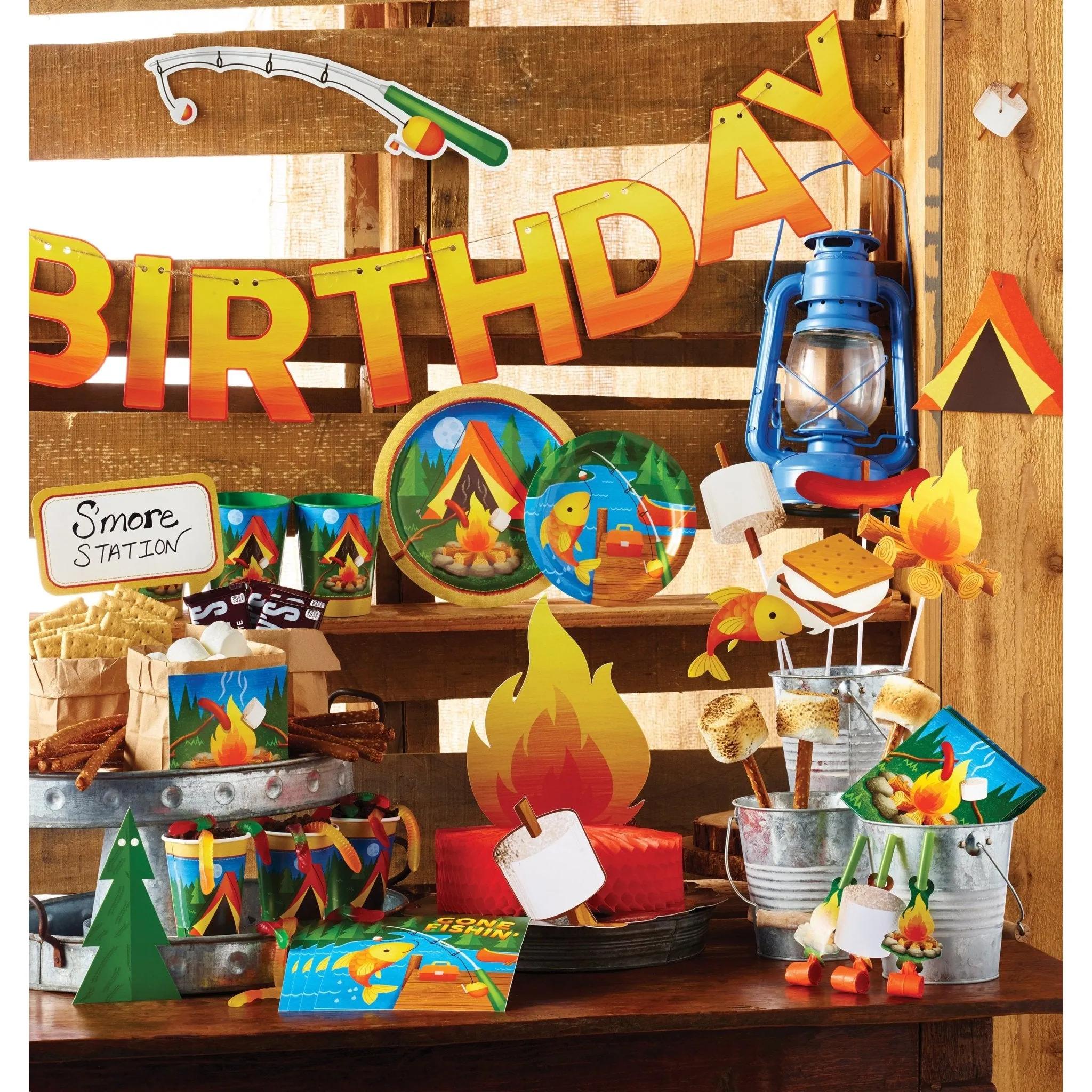 Fishing & Camping Party Favor Bags