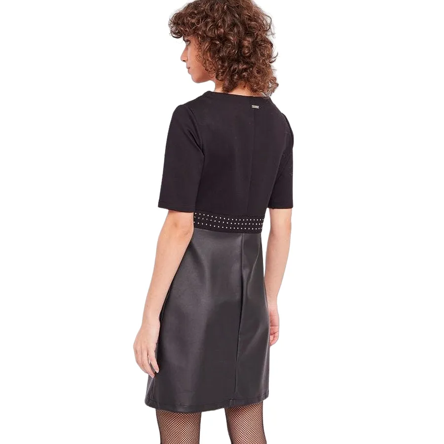 Gaudì vestito manica corta con borchie da donna 321BD14003 2001 nero