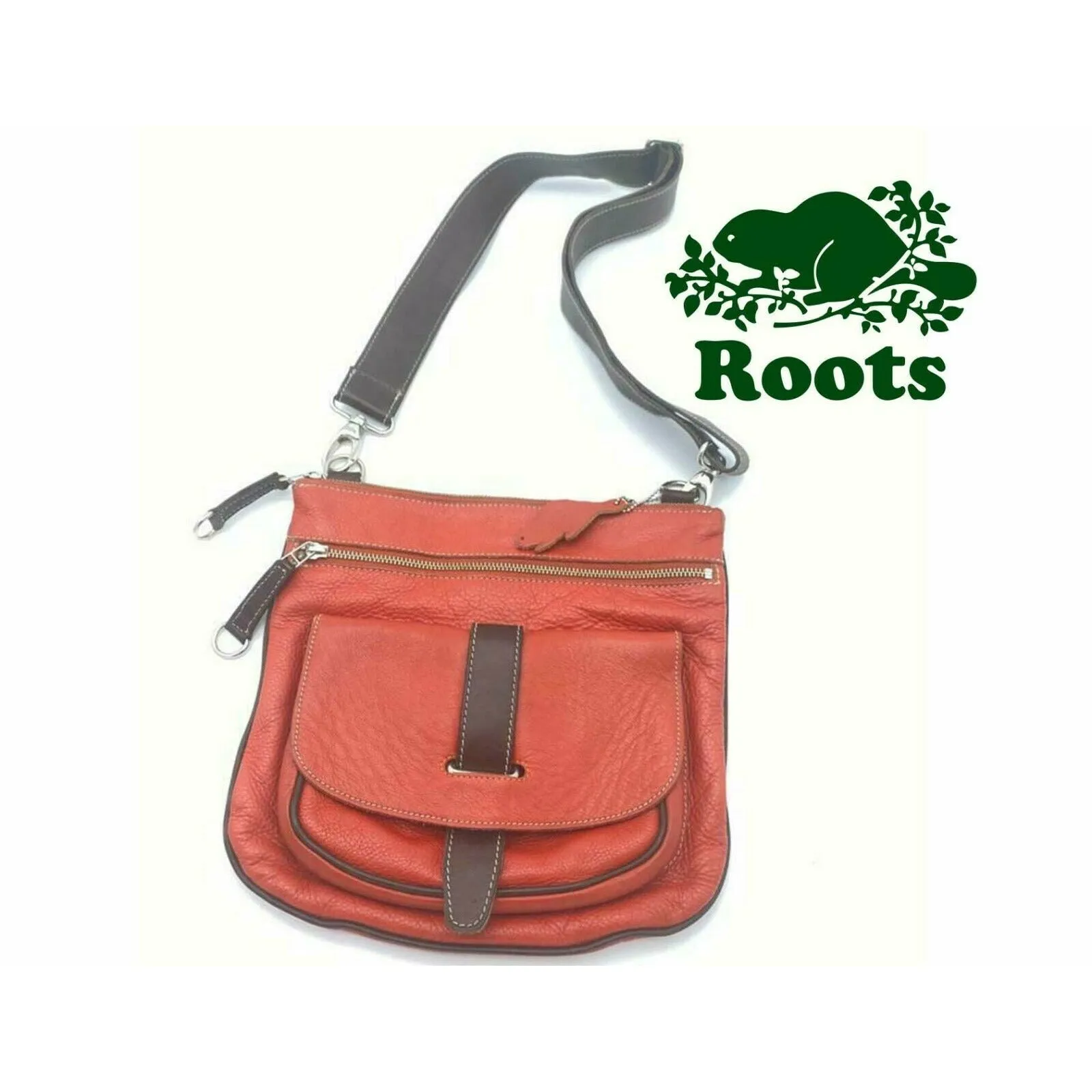 Genuine leather Roots Crossbody