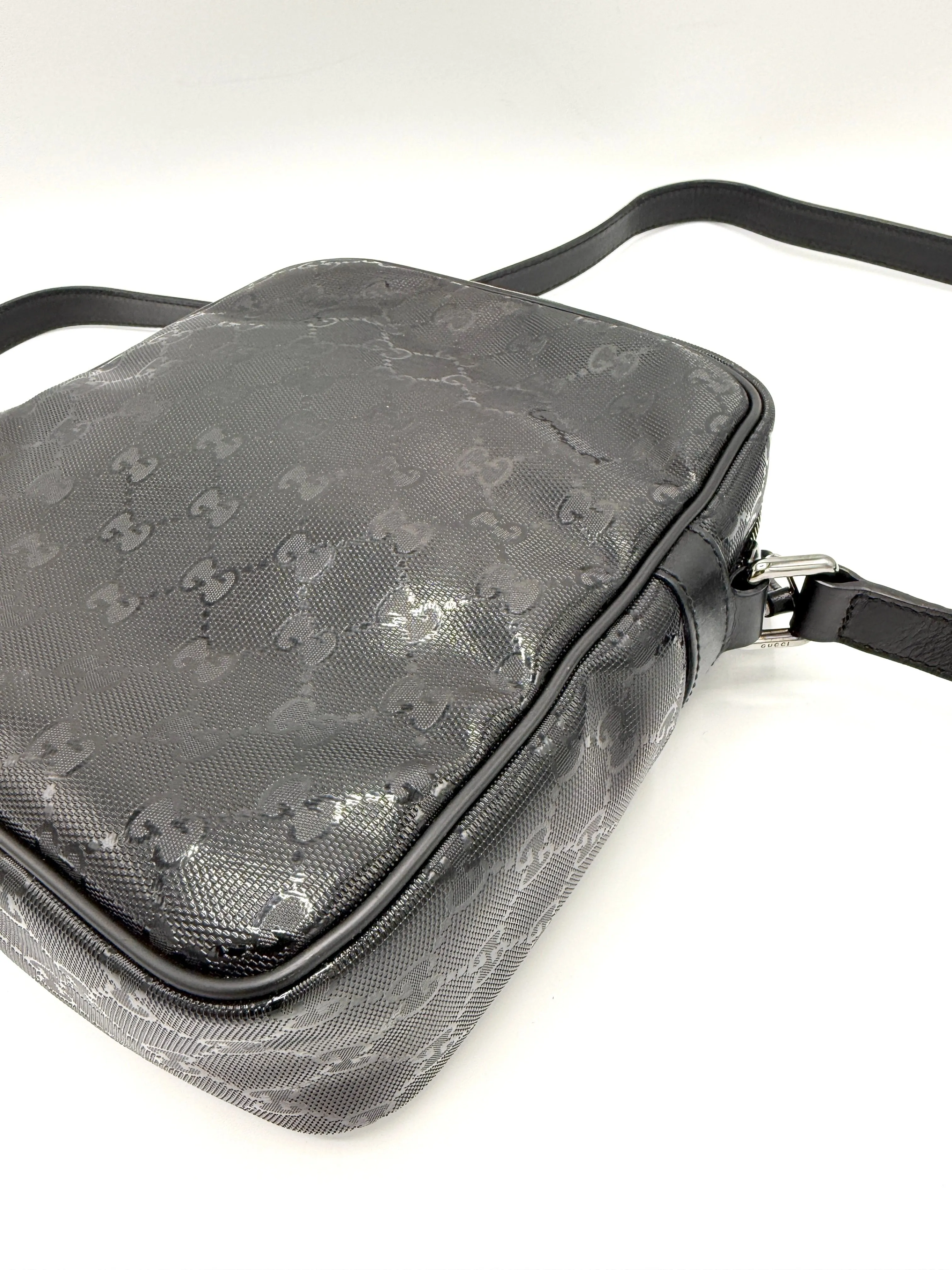 GG Crystal Zip Messenger Bag