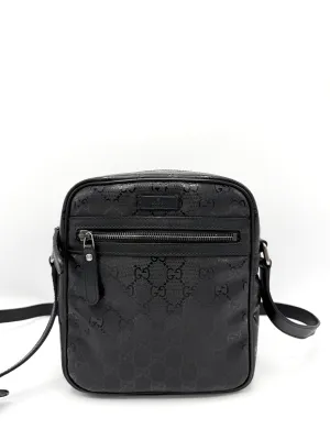 GG Crystal Zip Messenger Bag