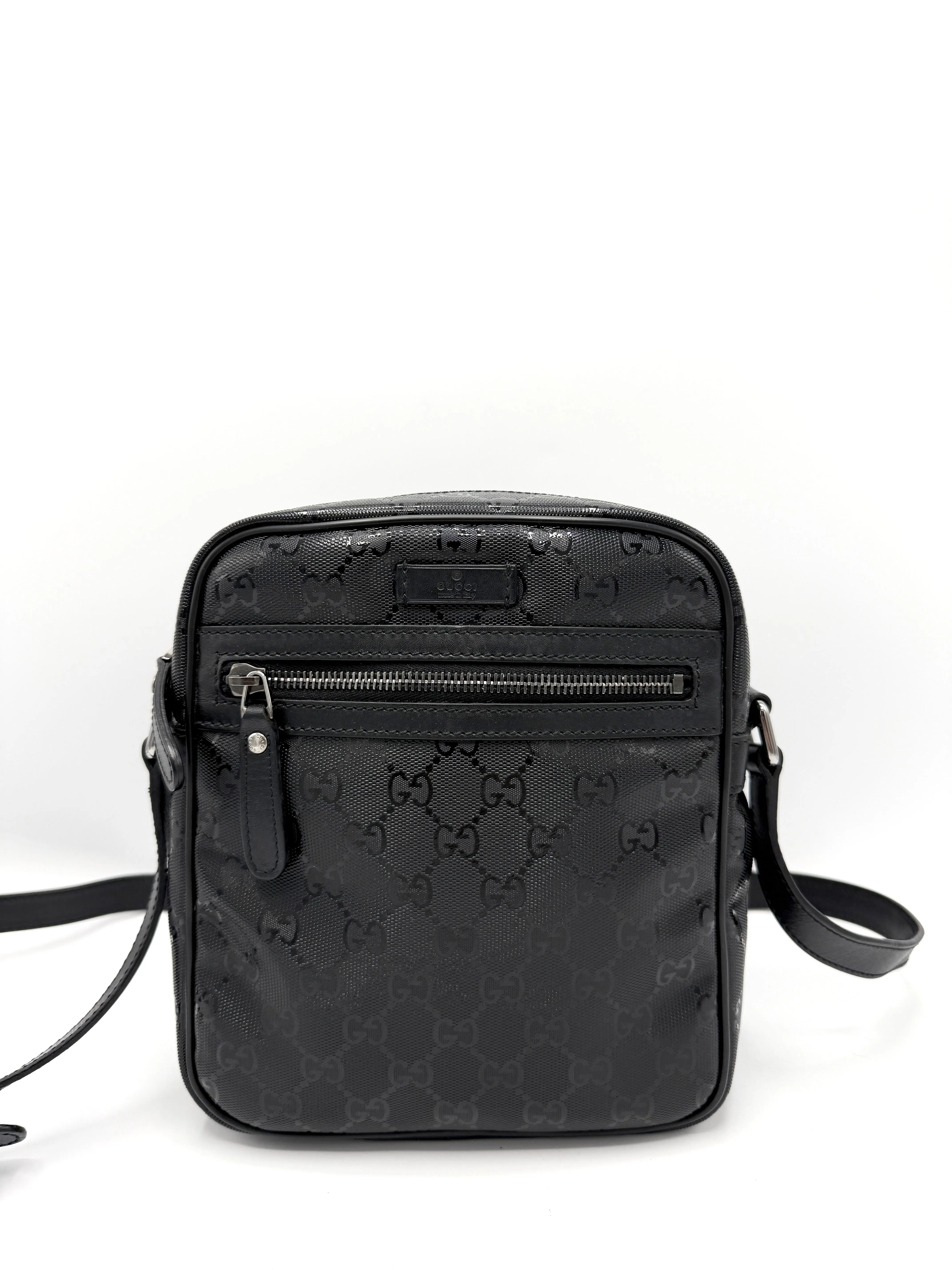 GG Crystal Zip Messenger Bag