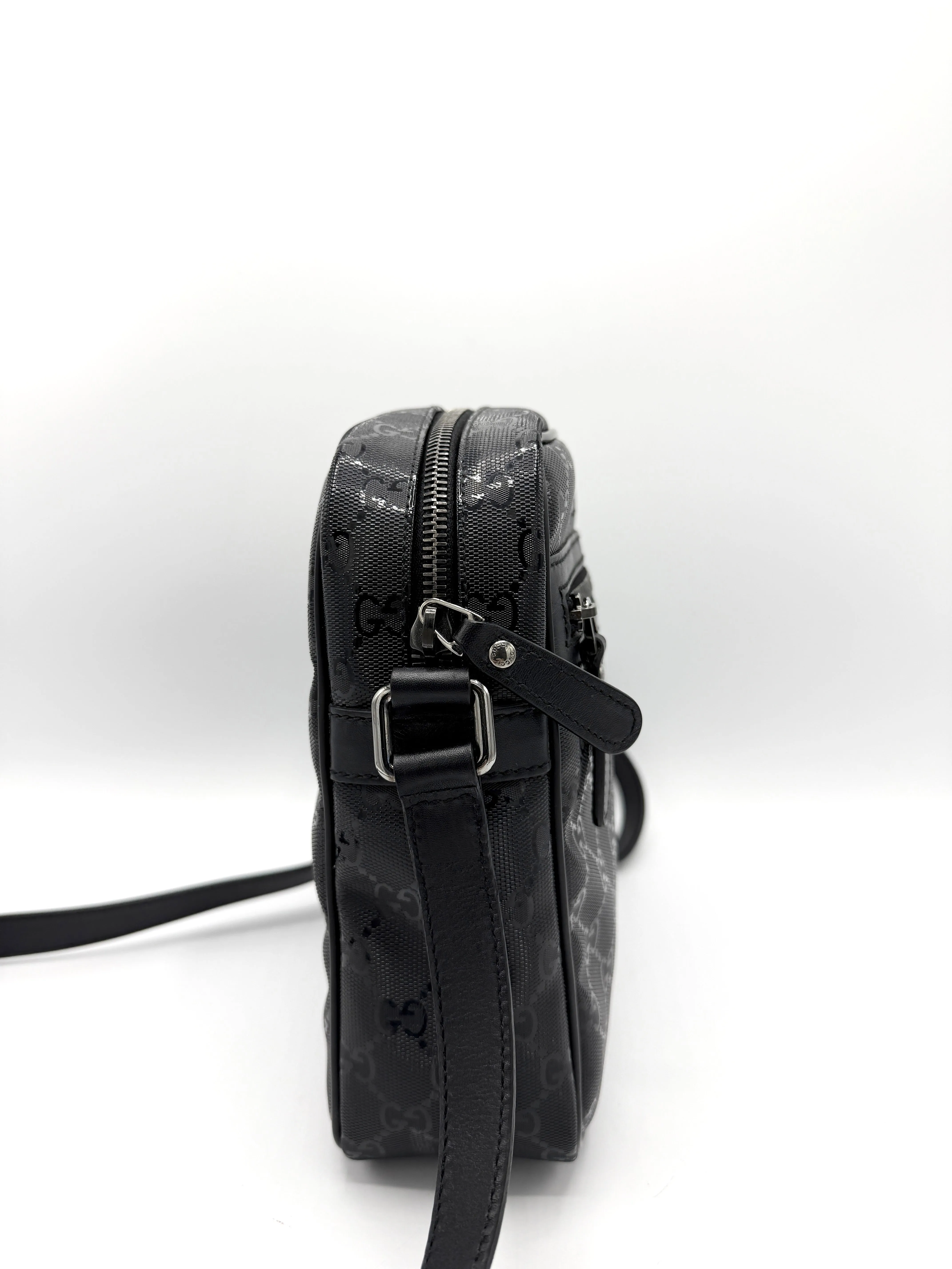 GG Crystal Zip Messenger Bag