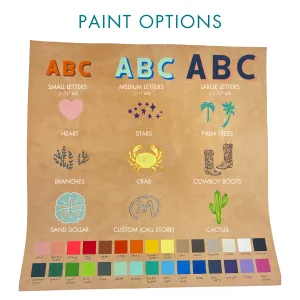 Hand Painted Leather Customization