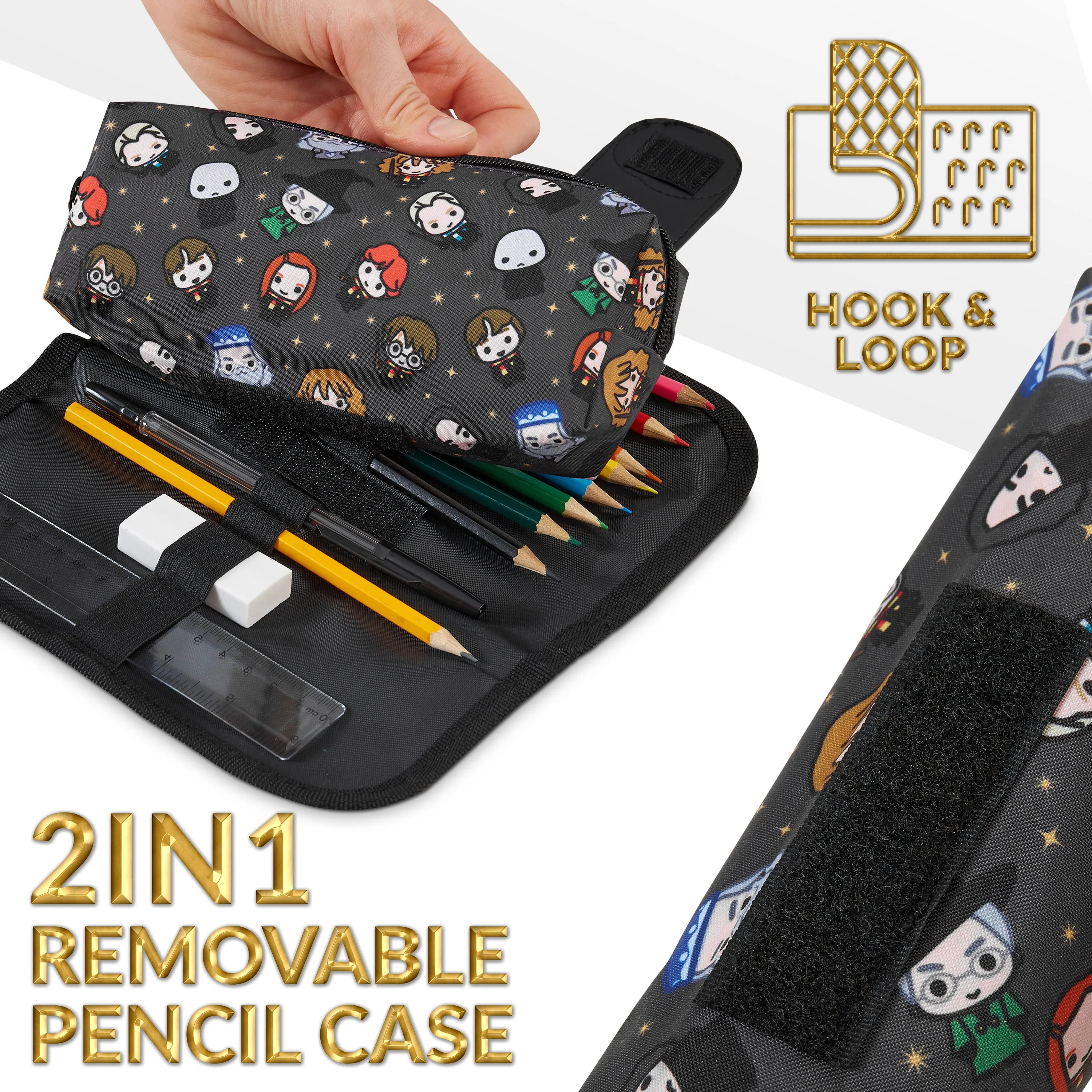 Harry Potter Pencil Case, Kids Pencil Case with Stationery Included