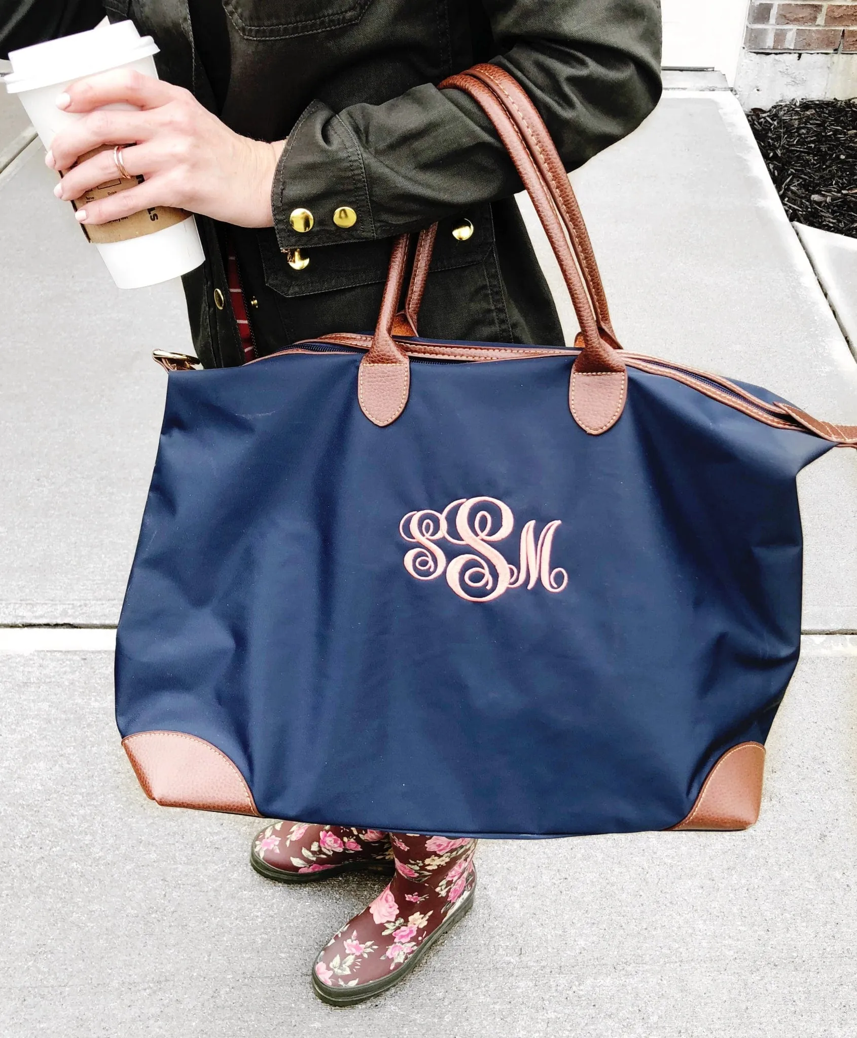 HD1294 Monogrammable Nylon Weekender/Duffel Bag
