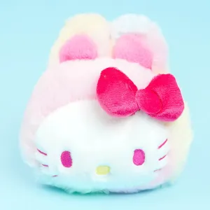 Hello Kitty Gradient Bunny Plushie Card Case & Charm - Rainbow