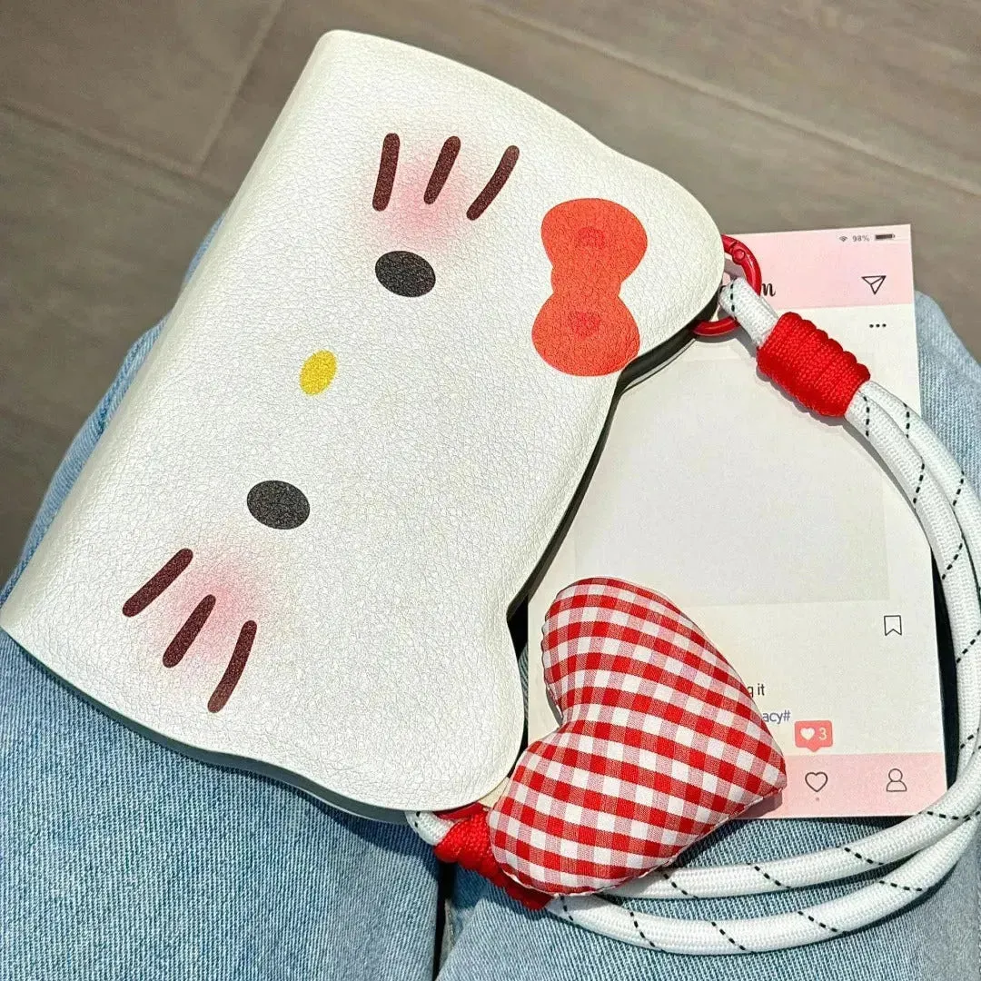 Hello Kitty Heart Flip Phone Case (For iPhones)