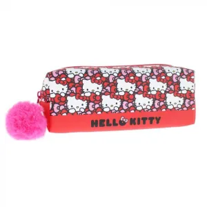 Hello Kitty Pencil Case With Pom Pom