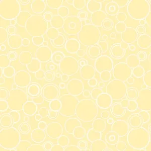Hooked Fish-Circles Light Yellow
