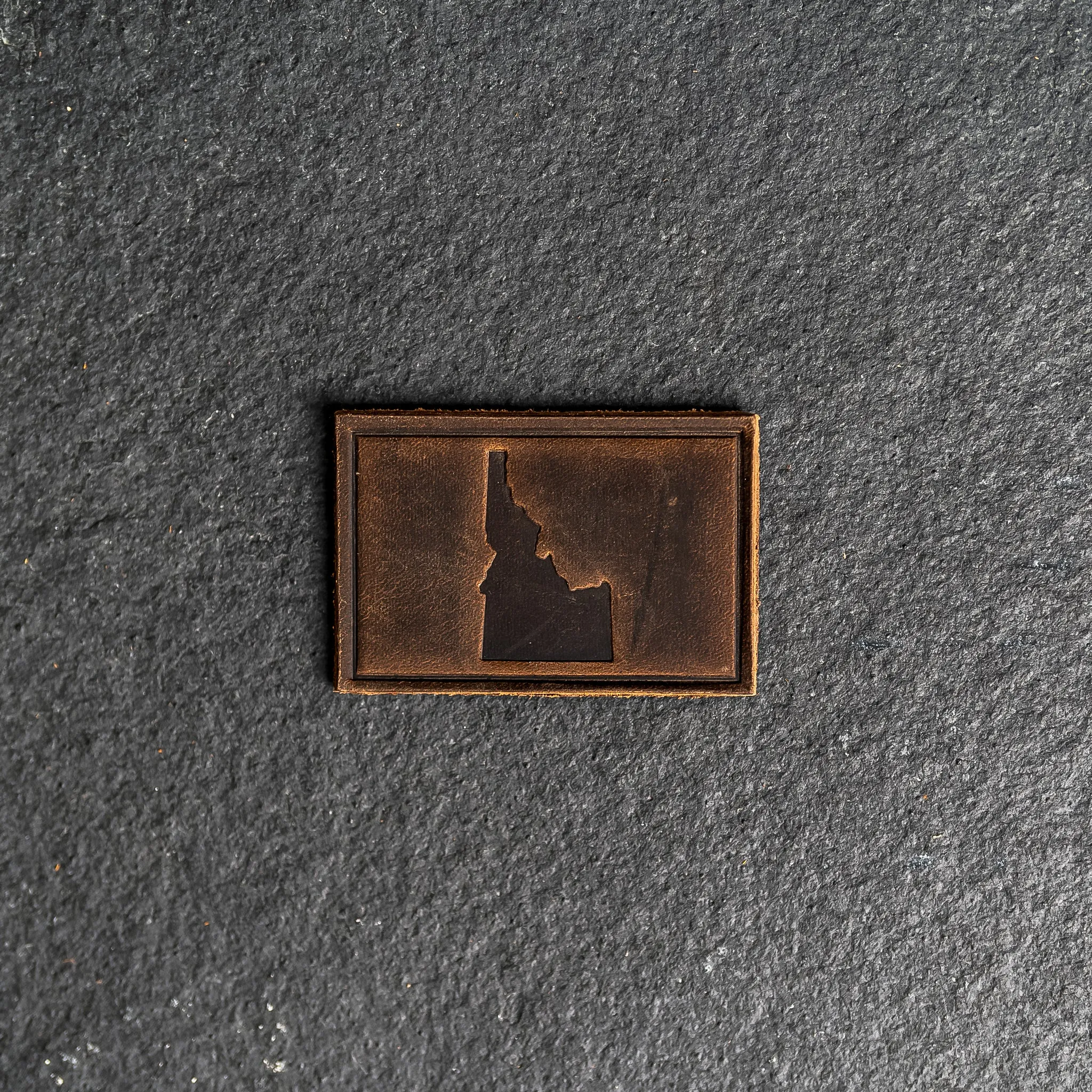 Idaho Leather Patches with optional Velcro added