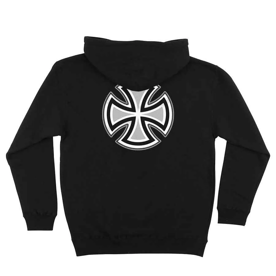 INDEPENDENT HOODIE REBAR/CROSS BLACK